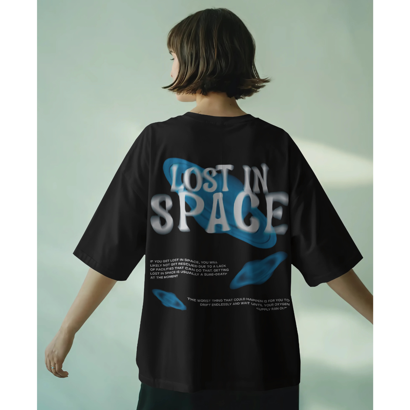 Lost in Space – Oversized Graphic Tee